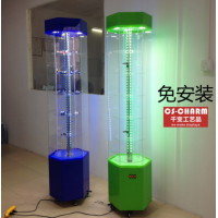 Acrylic LED light Rotating Display, Locking Security Cabinet ShowCase