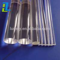 Clear acrylic solid tube clear plastic rod